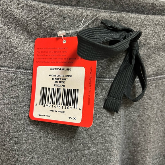 The North Face Grey Cropped Jogger Sweats for Women Sz XXL NWT - Picture 5 of 7